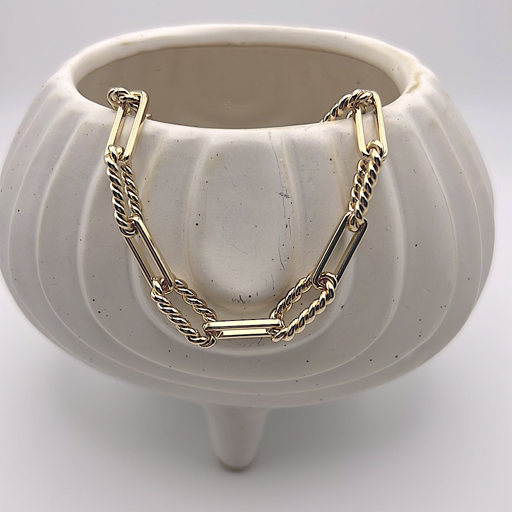 10k Gold Plated Link Bracelet  Nwt
